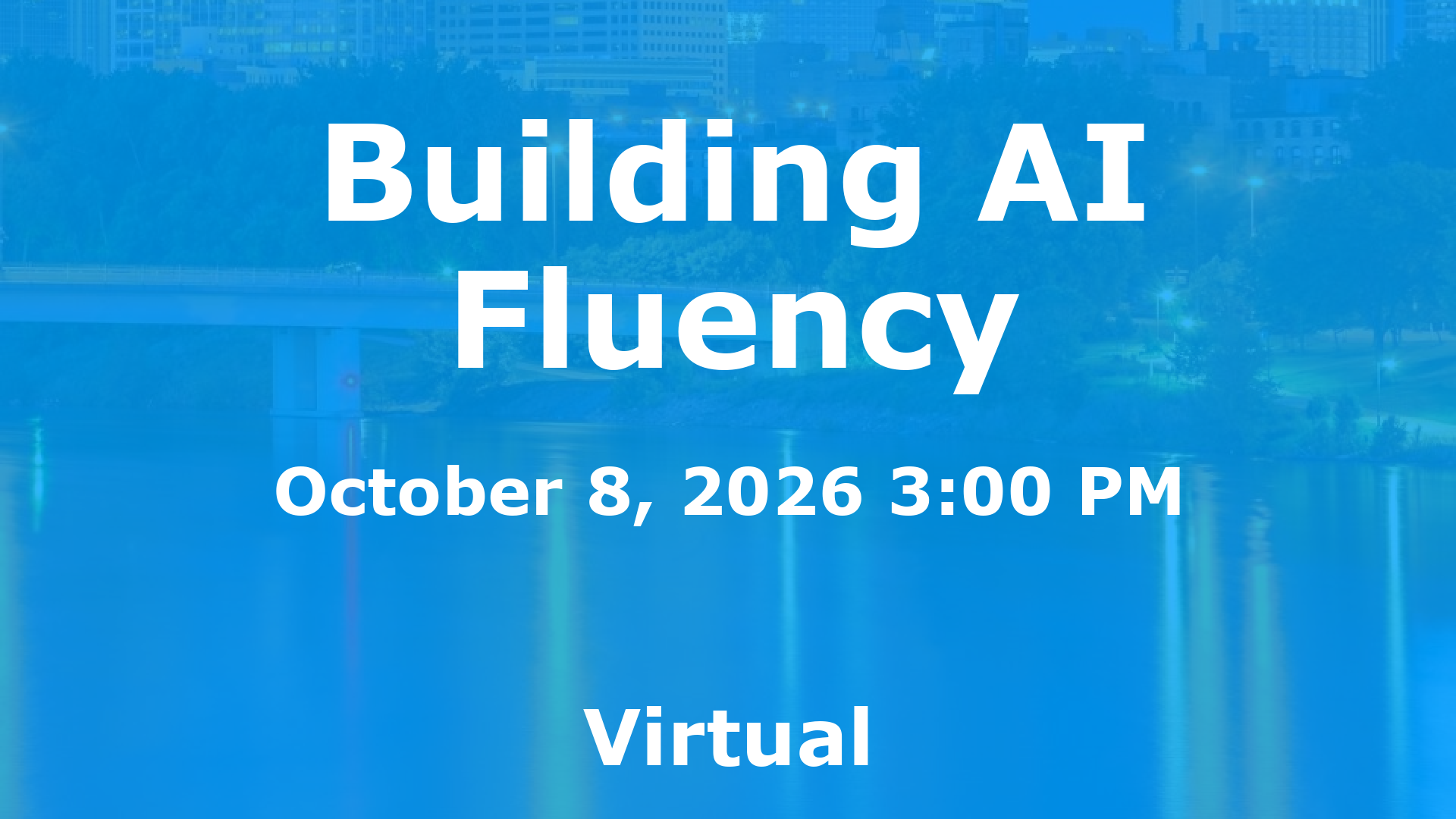 Building AI Fluency event image